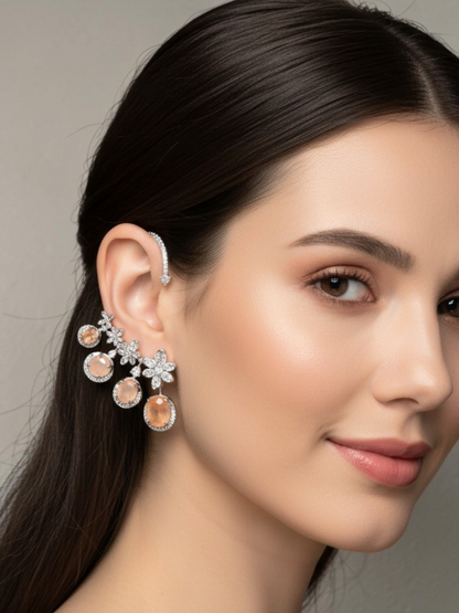 Celeste Bloom Ear Cuff Drops