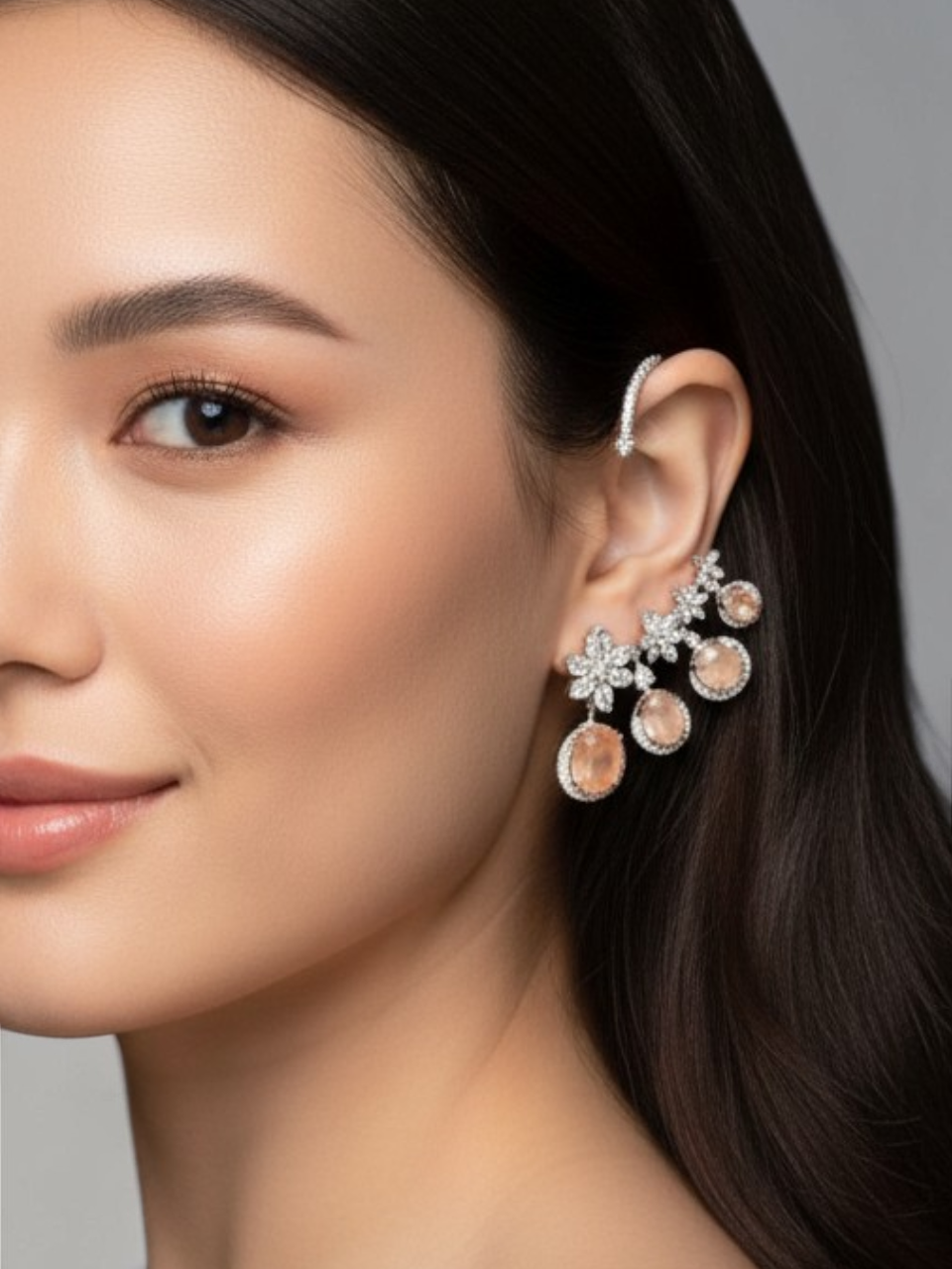 Celeste Bloom Ear Cuff Drops